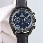 Omega Speedmaster 9300 Movement 44.25MM Black Leather Replica Watch